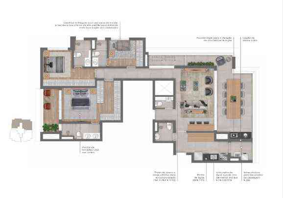 Apto. Tipo - 148 m²