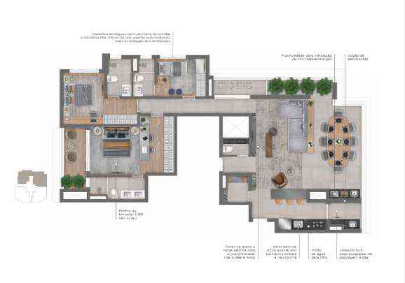 Apto. Tipo - 148 m²