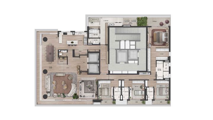 Apto. Tipo - 368 m²