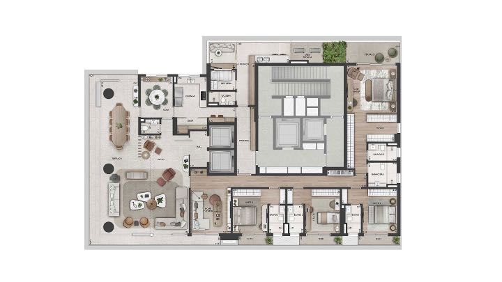 Apto. Tipo - 368 m²