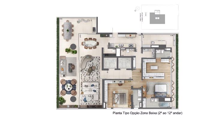 Apto. Tipo - 263 m²
