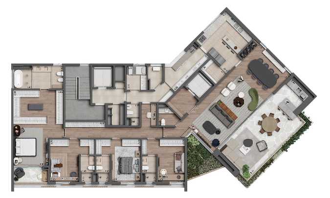 Apto. Tipo - 340 m²