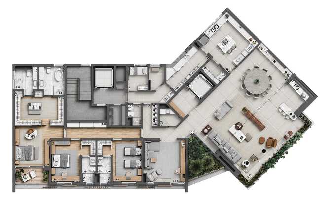 Apto. Tipo - 340 m²